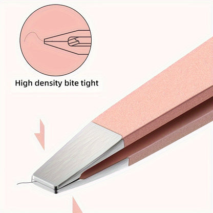 Precision Stainless Steel Tweezers – Slant, Angle & Pointed Tips for Eyebrow, Facial Hair Removal, Splinters & Blackheads