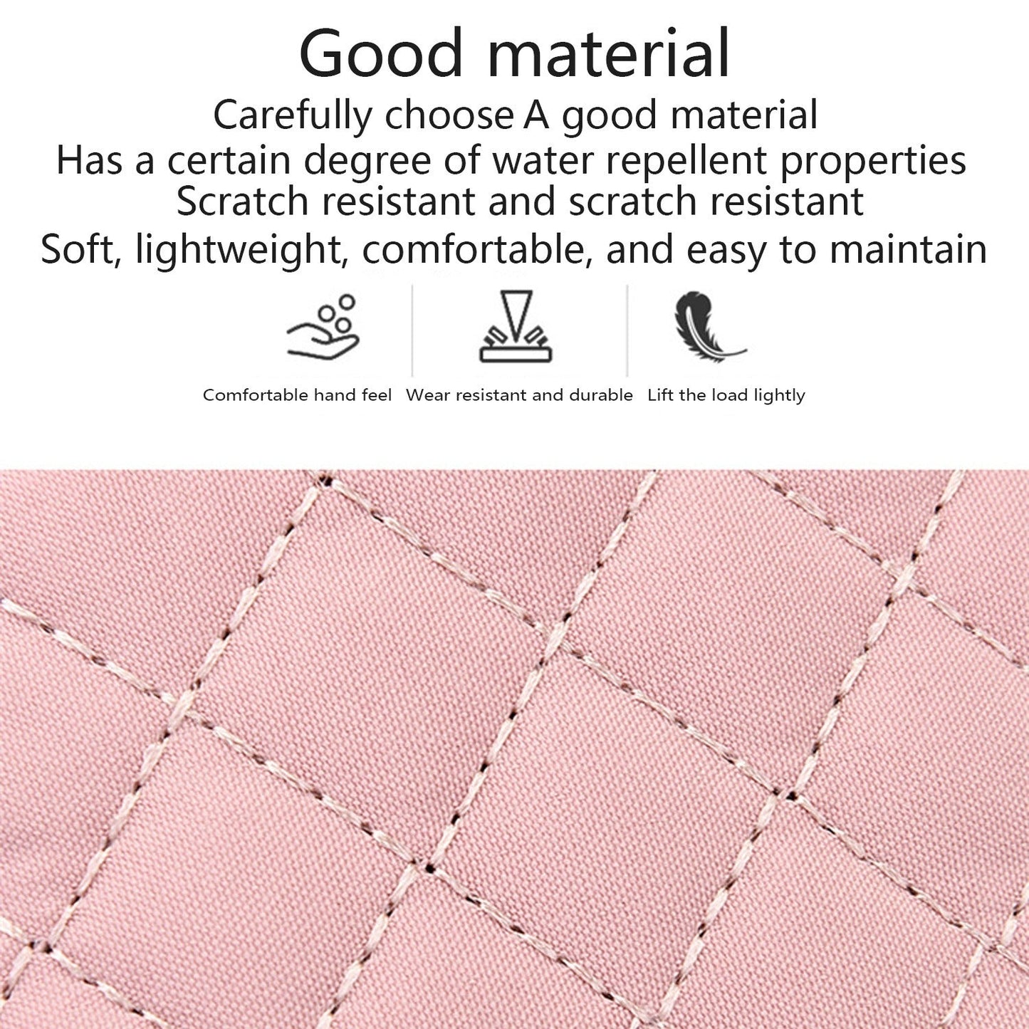 New One-Shoulder Messenger Bag for Women - Fashion Embroidered Rhombic Design - Large Capacity Waterproof Backpack with Data Hole