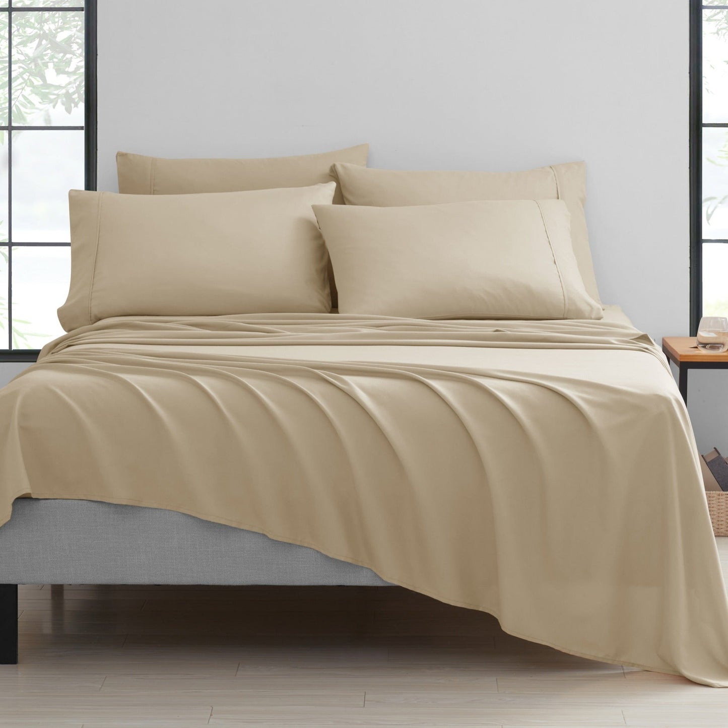 Bamboo 2000 Thread Count 6-Piece Luxury Sheet Set - Organic, Cooling, 16 Inch Deep Pocket, Egyptian Luxury with Bonus Pillowcases - Shrink and Fade Resistant
