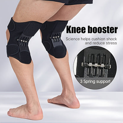 ProFlex Knee Protector - Spring-Loaded Stabilizer Pad for Enhanced Joint Support, Weak Legs, Squats and Sports Training - Power Lift Knee Brace for Improved Performance