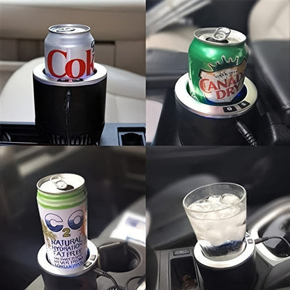 2 in 1 Smart Car Cup Warmer & Cooler Mug Holder – Premium Cup Holder for Commuters, Travelers, Road Trips – Perfect for Hot & Cold Beverages, Gift Idea