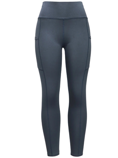 4pcs High Waist Yoga Leggings with Pocket – Seamless, Butt Lifting, Elastic Activewear for Women, Wide Waistband, Ideal for Fall and Winter