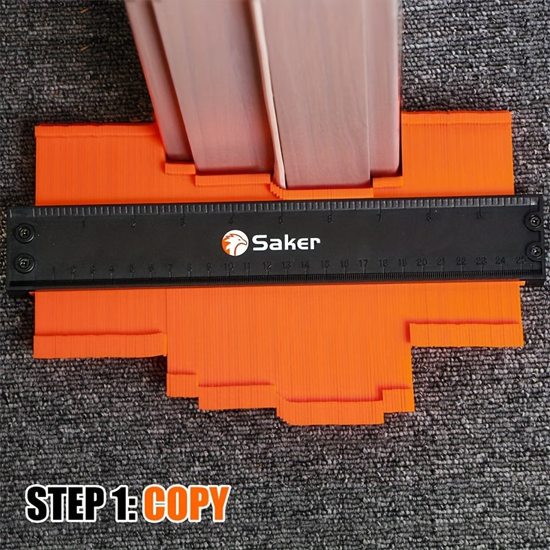 Saker Adjustable Contour Gauge Profile Tool – Precisely Copies Irregular Shapes with Locking Mechanism for Woodworking and Welding – Ideal Gift for Dad, Friend, or Husband