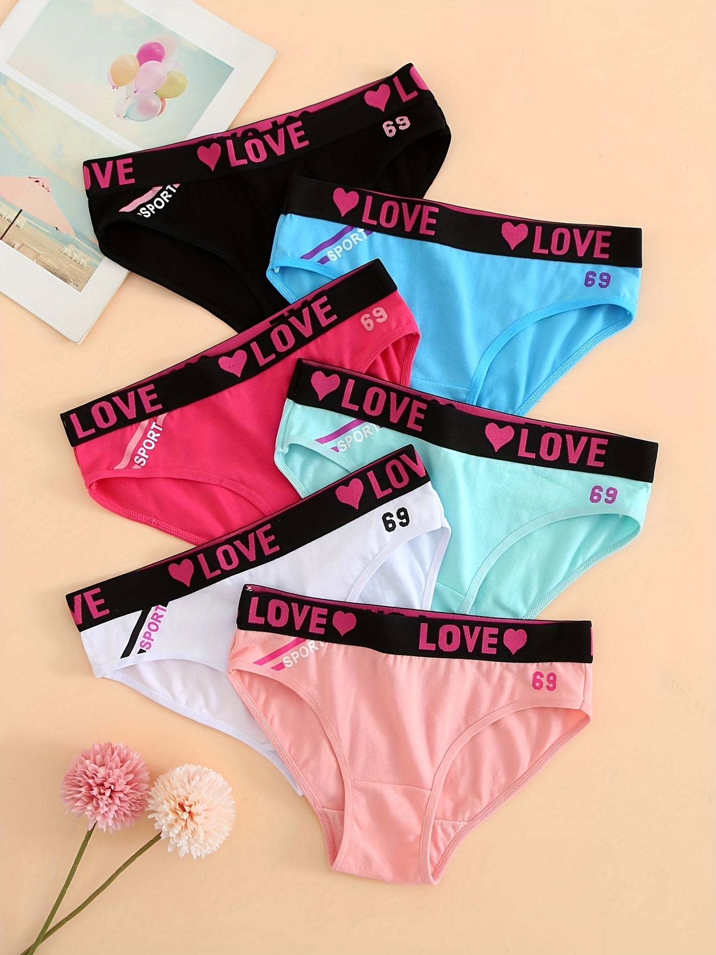 6 Pack Colorful Seamless Cotton Bikini Briefs – Ultra Soft, Stretchy, Breathable Women’s Underwear – Comfortable Everyday Essentials