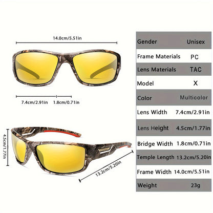 Polarized Night Vision Sunglasses for Driving & Cycling – UV400 Protection, Windproof Eyewear for Men & Women