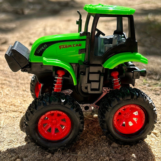 Farmer Stunt Car - Inertia Four-Wheel Drive with Shock Absorbers & Thickened Tires - 360° Rotation, Off-Road Sliding Toy Car - Ideal Halloween Gift