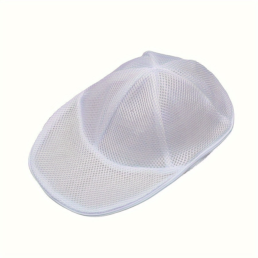 Convenient Mesh Cap Washing Bag - Ageing-Resistant, Machine Washable with Sorting Design for Safe Hat Storage