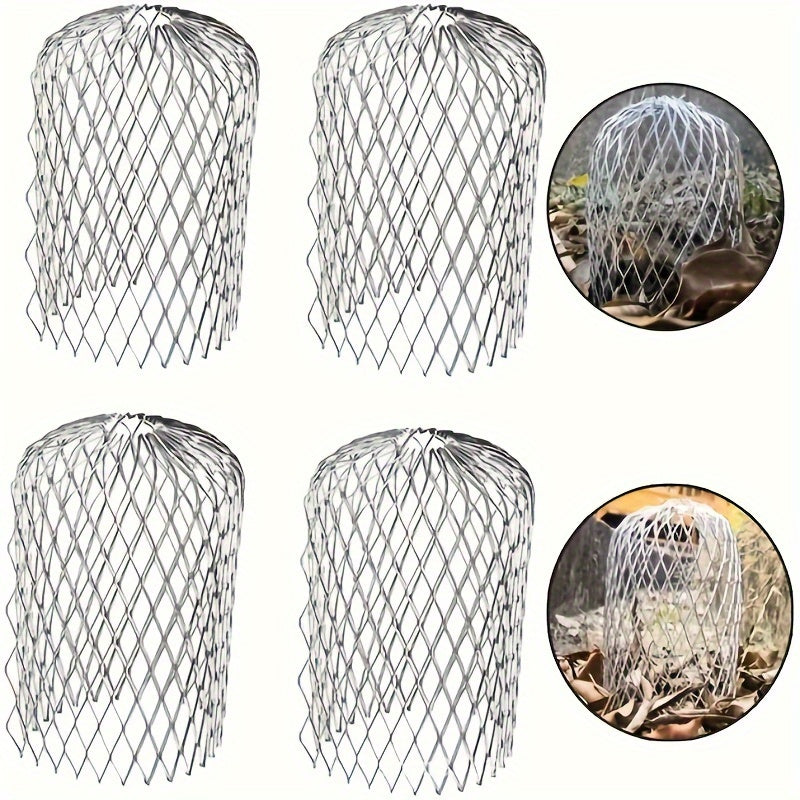 4 Pack Leaf Gutter Downspout Filter Guards – Anti Blocking Strainers, Durable Gardening Tool for Downspout Drain & Gutter Protection, Home Essentials