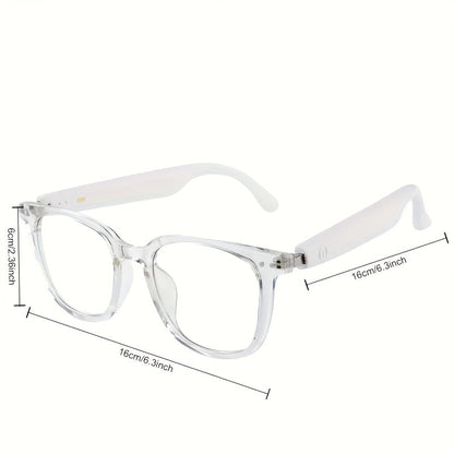 New Smart Photo-Taking Glasses - Outdoor Sports, Music, Calls, Remote Control Photography, Built-in Microphone and Speaker, Noise Reduction, AI Voice Assistant, Compatible with iPhone/Android