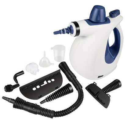 1050W Handheld Steam Cleaner – 12 Accessories for Multi-Surface Cleaning, Home and Car, Safety Lock, Fast Heat-Up, 11.83oz Tank, Chemical-Free and Portable