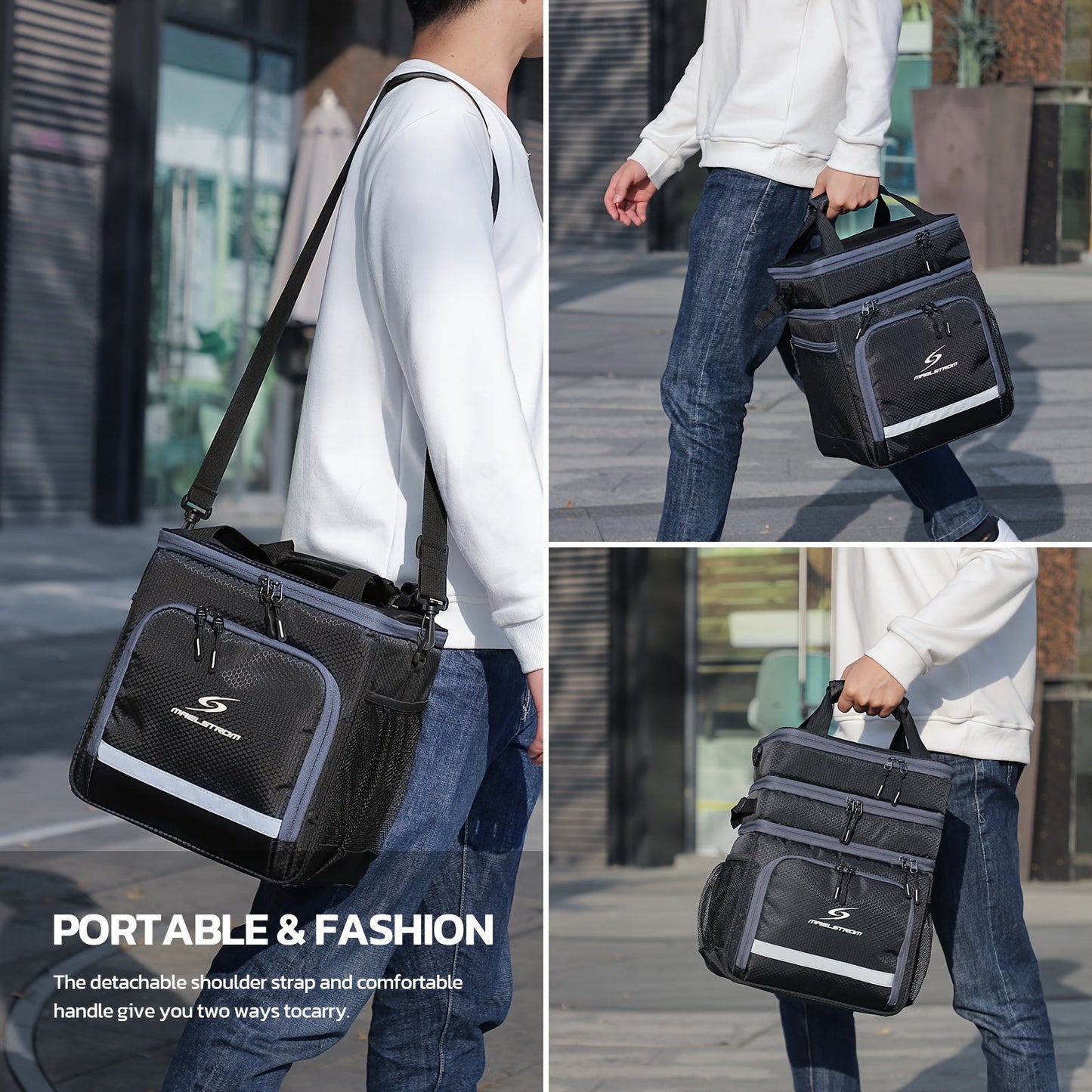 Premium Insulated Lunch Tote Bag - Leakproof, Thermal & Water-Resistant, Spacious Design for Men and Women - Ideal for Work, School and Outdoor Activities
