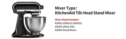K45WW Wire Whip Attachment for Tilt-Head Stand Mixer – Stainless Steel Egg Beater & Cake Whisk for KitchenAid