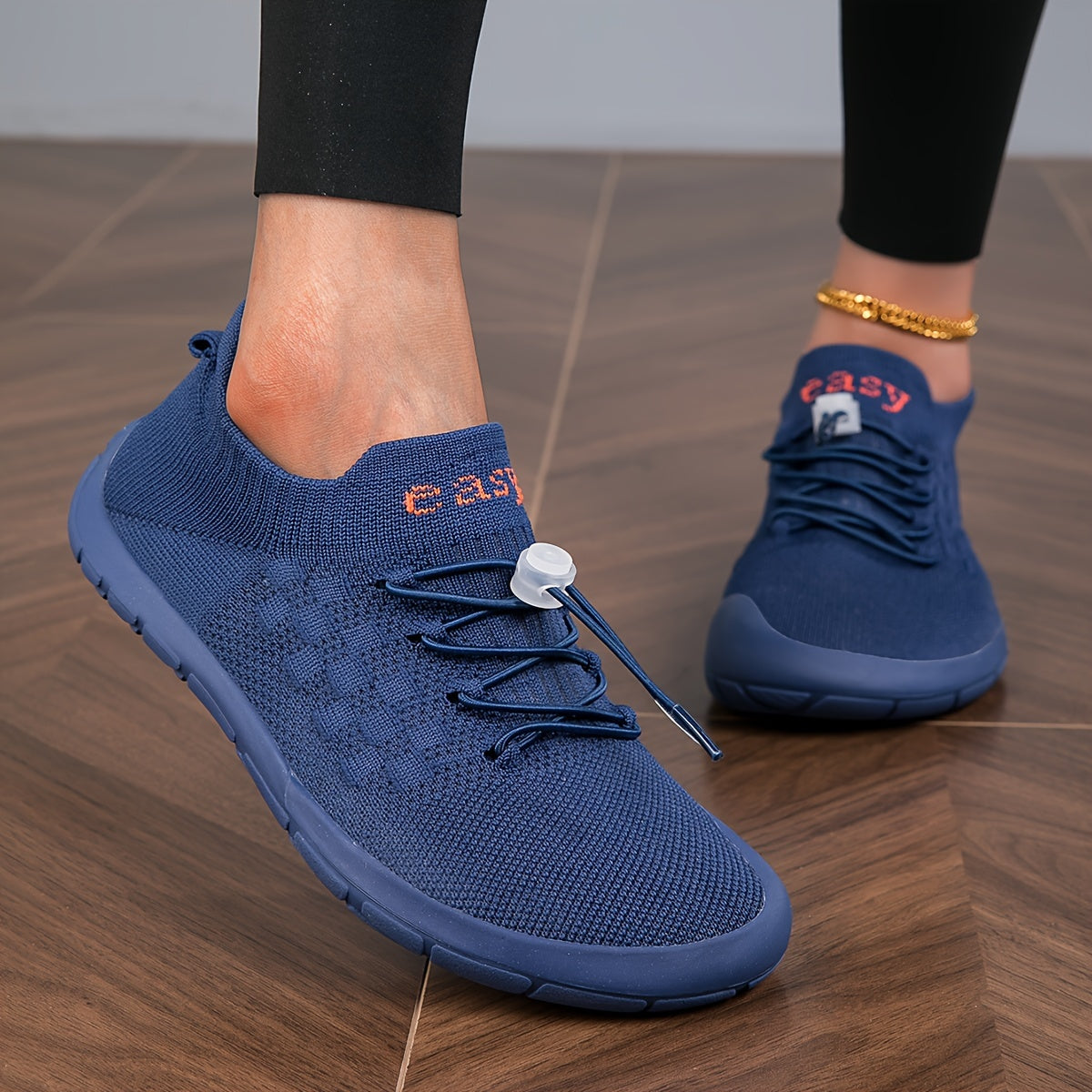 Women's Wide Toe Box Knit Sneakers: Comfortable Casual Walking Shoes