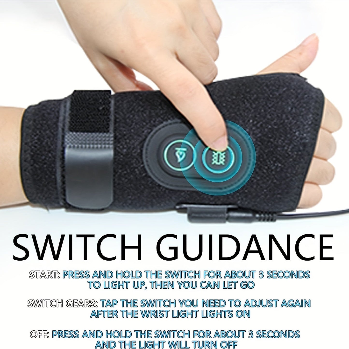 Wrist Massage Protector – 3 Level Adjustable Massage Tool for Relaxation and Relief
