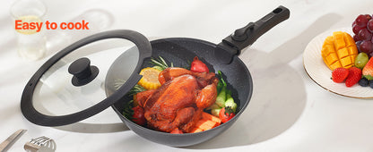VEVOR 17-Piece Nonstick Granite Cookware Set – Induction Pots, Pans & Frying Tools for Kitchen