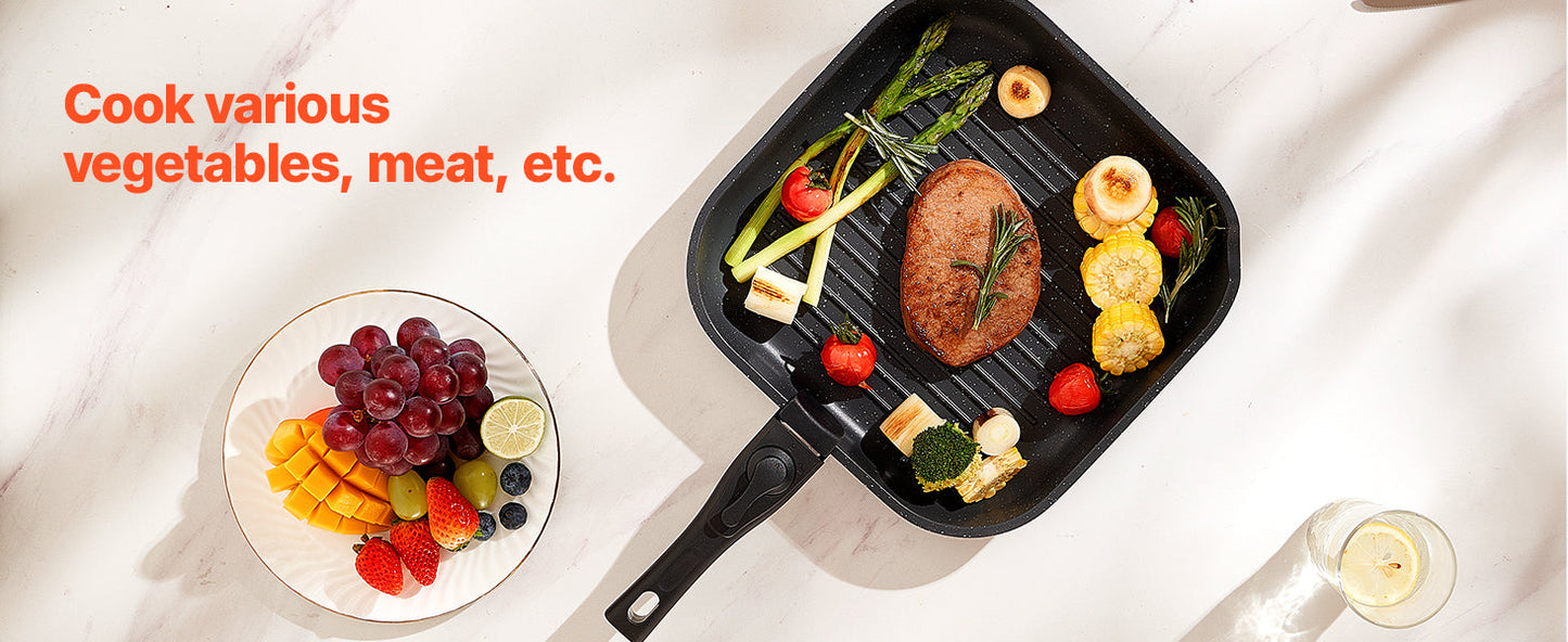 VEVOR 17-Piece Nonstick Granite Cookware Set – Induction Pots, Pans & Frying Tools for Kitchen