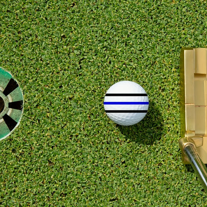 Huan 360° Golf Ball Marker with 3 Color Pens - Alignment Tool for Enhanced Swing Accuracy and Aiming