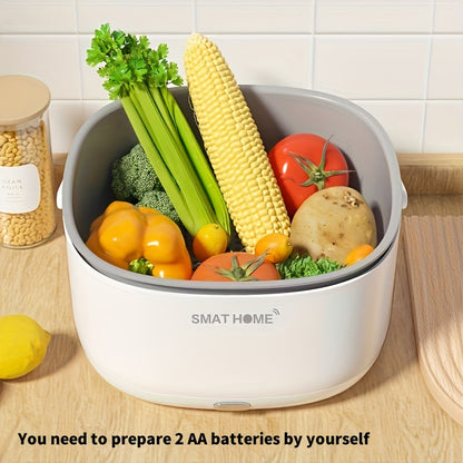 Fruit and Vegetable Purifier – Multi-Functional Household Cleaning Machine – Portable Automatic Vegetable Washer – Battery-Free