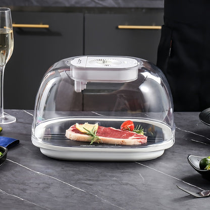 Rapid Freshness Defroster Box - Household Food Thawing Box with Drainage Tray, Safer and Faster Meat Thawing, Suitable for Home Kitchens