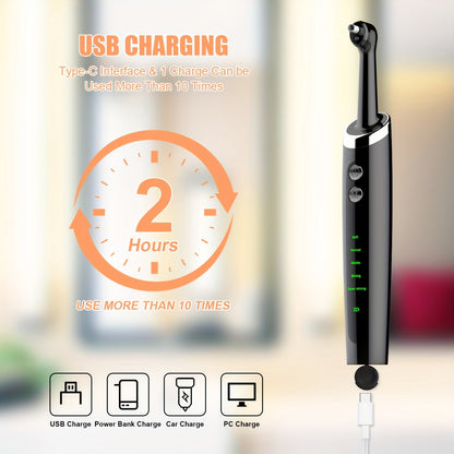 Professional Teeth Whitening Kit – Dental Water Jet with Electric Tooth Polisher, Multifunctional Heads, and Calculus Remover for Effective Plaque Removal and Home Oral Care