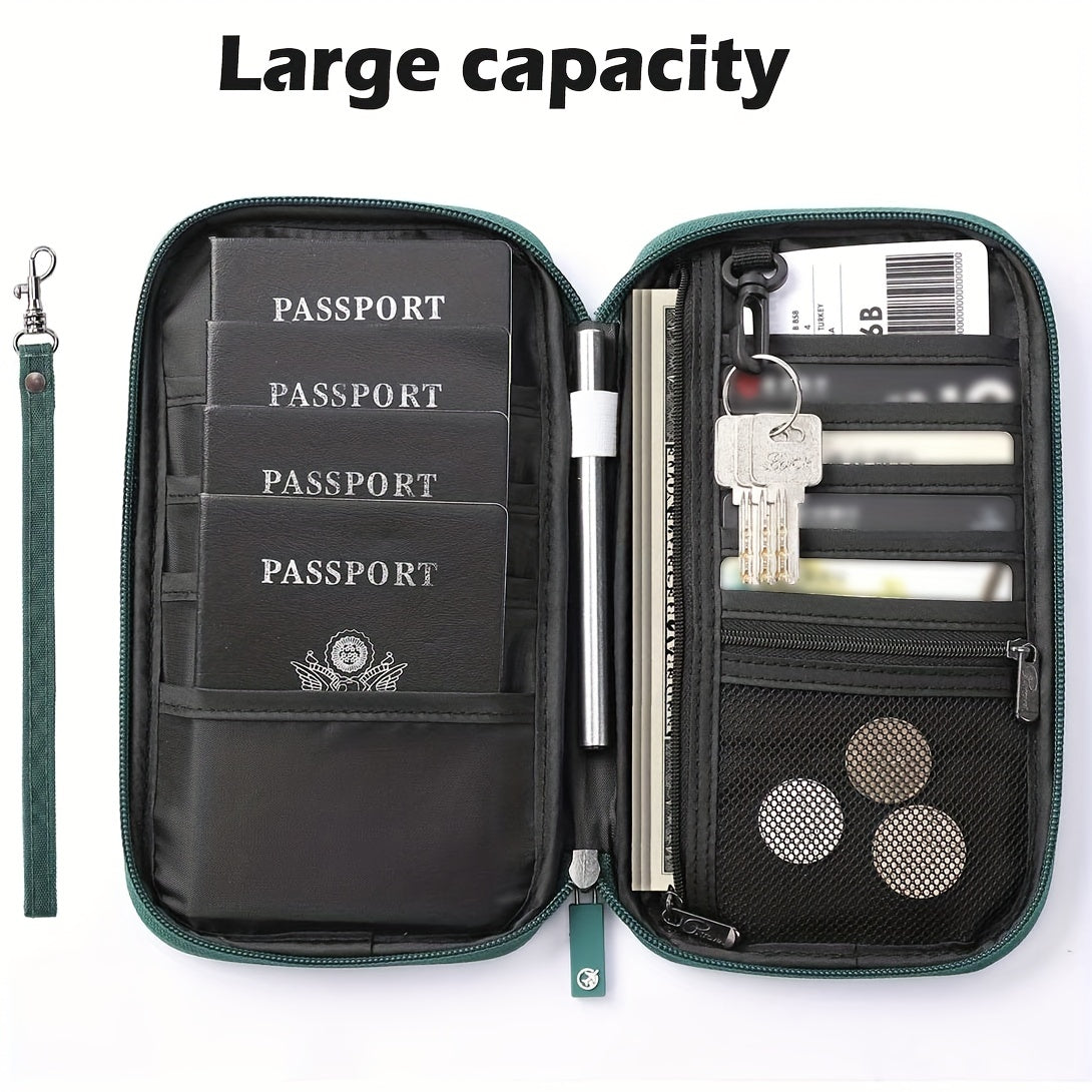 Travel Passport Wallet - Family Passport Holder and Document Organizer, Travel Accessories Card Holder Bag