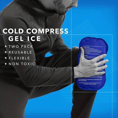 3pcs Reusable Hot and Cold Therapy Gel Wrap Set - Ice Pack for Injury Recovery, Joint Pain, Rotator Cuff, Knees, Back and More