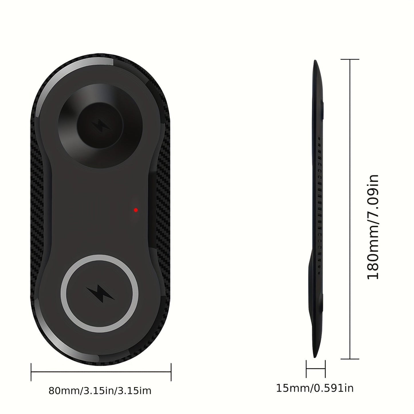 Dual Wireless Charging Pad – 2-in-1 Fast Charger for Samsung S23 Ultra, S22, S21, Note 20, Z Flip, Galaxy Watch 5/4, Galaxy Buds