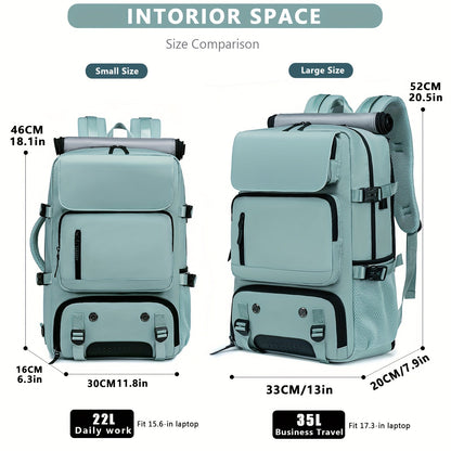 Multi-Functional Large Capacity Backpack – For Men & Women, Hiking and Camping – Outdoor Knapsack with Shoes Compartment and USB Charging Port – Ideal for Business, Laptop, College – Perfect Gifts