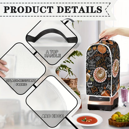 Coffee Style Blender Covers – Washable Kitchen Appliance Dust Cover and Protector – Anti-Splash for Blender, Coffee Maker, Food Processor – Ideal for Coffee Lovers