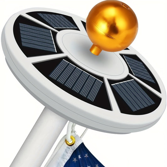Solar Flagpole Light – 1200LM, 26 LED Super Bright Light, Dusk to Dawn Lighting, 12-Hour Operating Time for 15-25 Foot Flagpoles, White