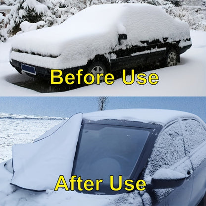 Premium 3 Layer Car Windshield Cover – Waterproof, Scratch-Resistant Sunshade & Snow Shield for Most Cars