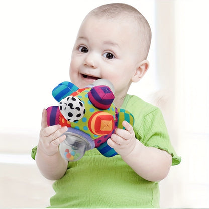 Baby Bomb Ball Rattle - Tactile Sensory 3D Cloth Ball for 0-1 Year Olds, Perfect Hand Grab Toy and Gift for Halloween, Christmas, Thanksgiving