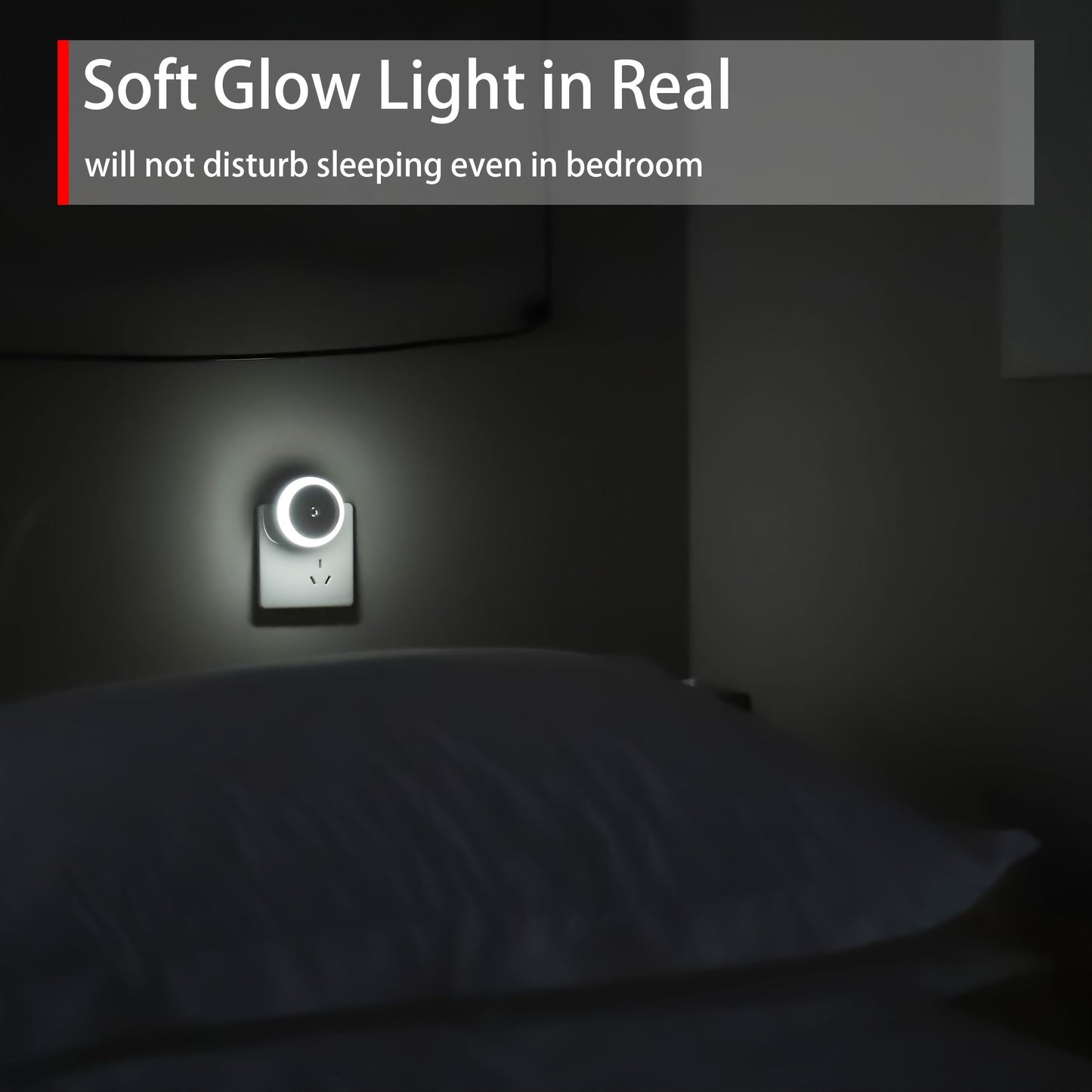 Energy Saving LED Night Light with Dusk to Dawn Sensor – Smart Wall Light for Bathroom, Bedroom, Kitchen, and Corridor, Ideal for Home Decor and Safety