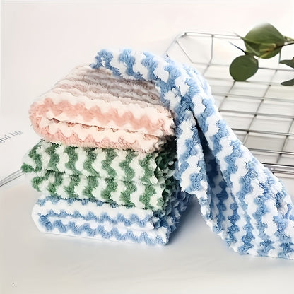 5 Pack Ultra-Soft Microfiber Dish Cloths – Super Absorbent, Machine Washable Towels – Multipurpose for Kitchen, Bathroom, Car, and Window Cleaning
