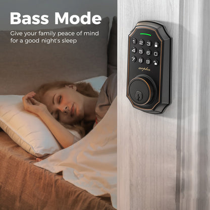 2 Door Knob Smart Keypad Door Lock Set – 100-Code Keyless Entry with Anti-Peeking Password, Auto Lock, Easy Installation – Front Door Security Solution with Deadbolt