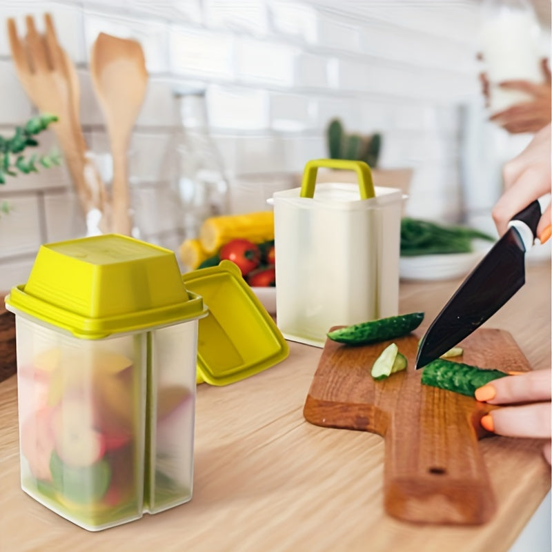 Reusable Plastic Food Storage Container with Filter Lid – 40 oz for Pickles, Olives, Fruits and Vegetables, Dishwasher Safe