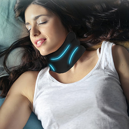 Adjustable Soft Foam Cervical Collar – Universal Neck Support Brace, Memory Foam Filling, Cotton Blend Cover, V-Shaped Chin Support, Sleep Aid for Men and Women