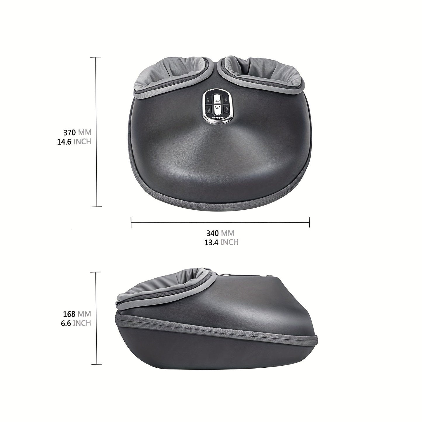 Shiatsu Foot Massager Machine – Deep Kneading, Heat & Air Compression for Foot Wellness (Gray)