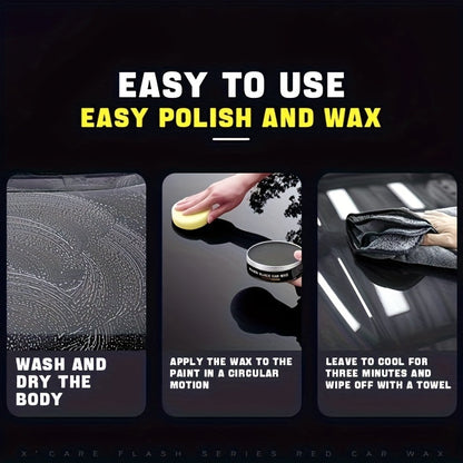 Premium Black Car Wax – Shine Enhancer and Waterproof Protection for a Sleek Finish