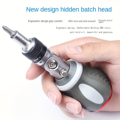 180-Degree Multi-Angle Ratchet Screwdriver Set – Adjustable Chrome Vanadium Steel with Phillips, Triangular, and Special Batch Heads for Household Use