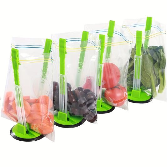 Baggy Rack – Adjustable Vertical Food Bag Holder for Countertop & Cabinet, Ideal for Garbage & Food Storage Bags, Kitchen Organizer & Accessory