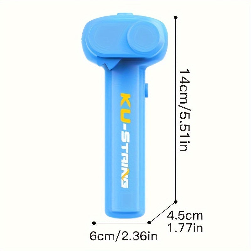 Glow-in-the-Dark Electric Rope Launcher Toy - 3-Meter Spinning Yarn Lasso, Creative Gift for Pets and Kids 14+, Plastic Material