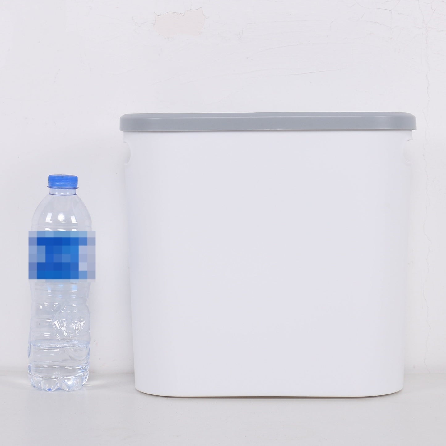 1pc Bathroom Trash Can - Household Creative Gap Waste Bin, Press Type with Lid, 2.64gal Capacity, Simple Paper Basket, Home Essential Cleaning Supply