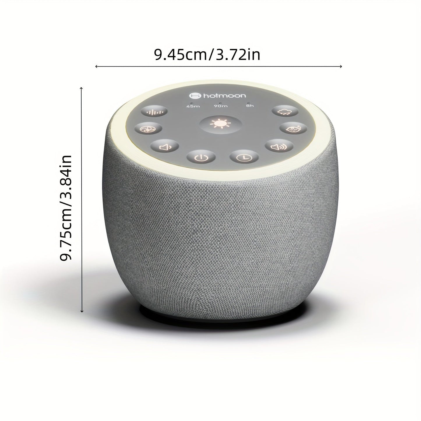 Cocoon Plus White Noise Machine – 40 Soothing Sounds with Night Light, 4-Hour Timer, 32 Adjustable Volume, Memory Function, Brown Noise for Sleep, Yoga, and Meditation, Plug-In