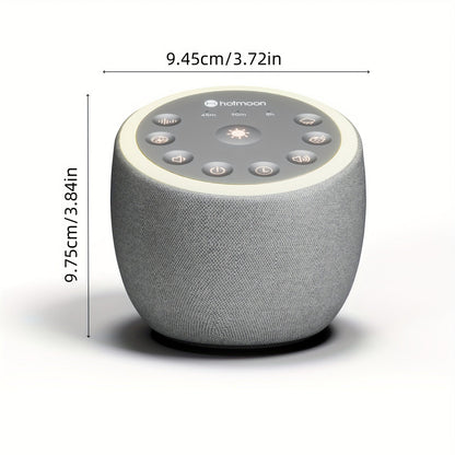Cocoon Plus White Noise Machine – 40 Soothing Sounds with Night Light, 4-Hour Timer, 32 Adjustable Volume, Memory Function, Brown Noise for Sleep, Yoga, and Meditation, Plug-In