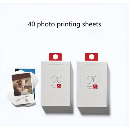 HPRT Wireless Portable Mini Color Printer - Free 5 Sheets of ZINK Paper, High Definition Color Reproduction, Direct Mobile Printing for iOS/Android Devices