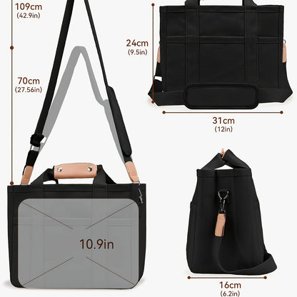 Versatile Canvas Crossbody Bag – Stylish Shoulder Strap, Multiple Compartments, Spacious Interior – Perfect for Daily Use – Women’s Fashion Accessory