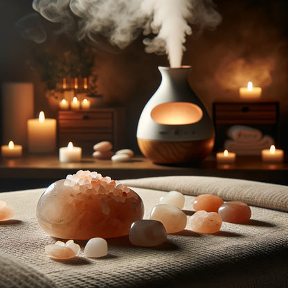 10pcs Set Himalayan Essential Oil Aromatherapy Stones - Diffuser, Massage Stones, Random Shapes