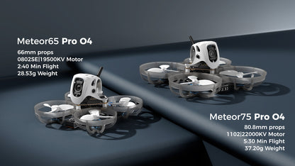 BETAFPV Meteor75 Pro O4 Brushless Whoop Quadcopter – ELRS 2.4G, 1S Matrix 3-in-1 HD FC PNP (No HD VTX) / DJI O4 Version