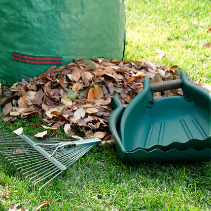 2 Pack Large Handheld Garden Leaf Scoops – Yard Debris Removal & Manual Weeder Plastic Lawn Rakes